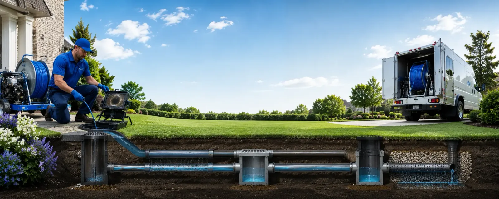 Outdoor drain cleaning information for Hyde Park, MA